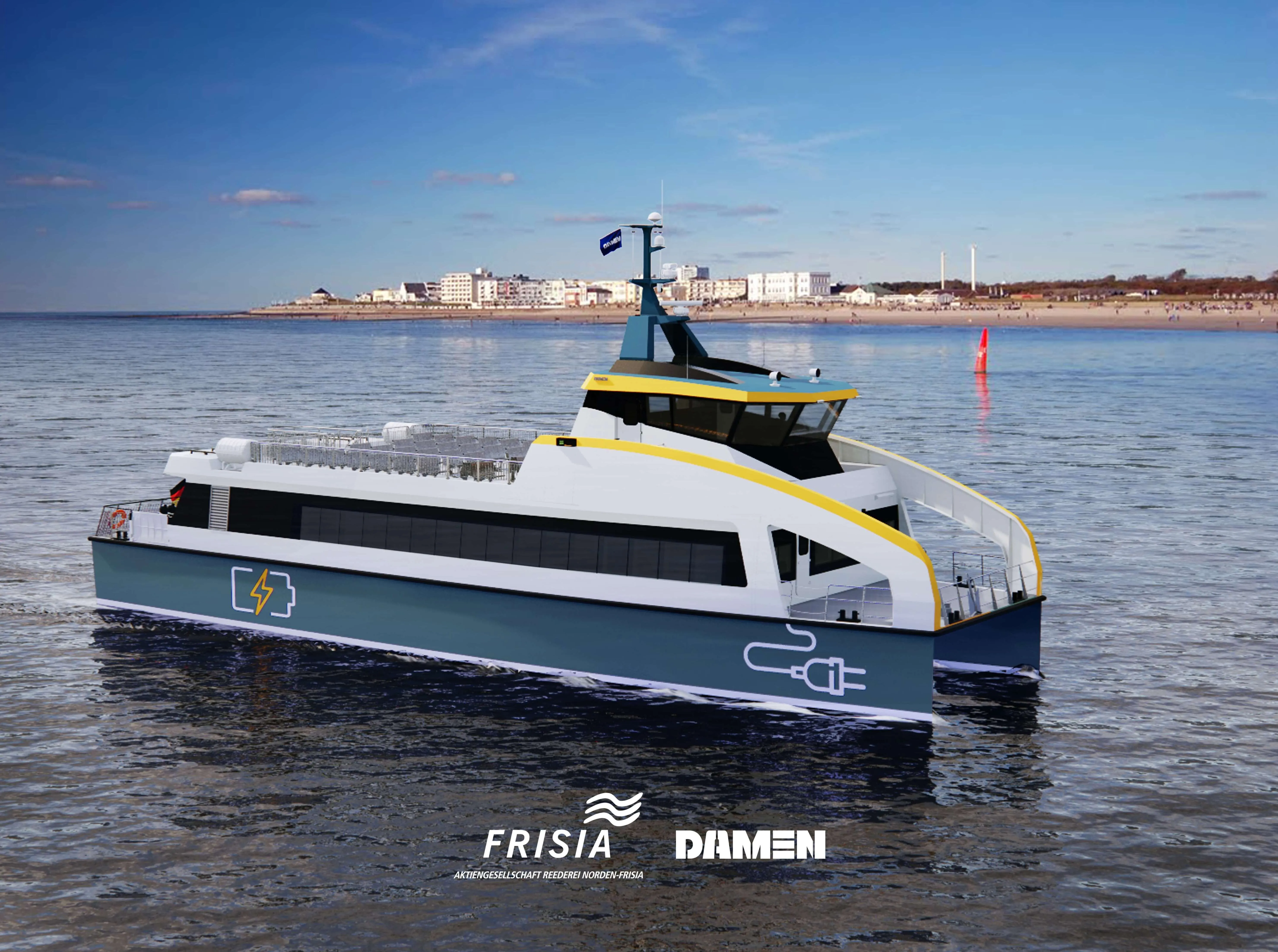 Sustainable E-ferry service on the north sea coast: Heliox Is awarded for european HYPOBATT Project