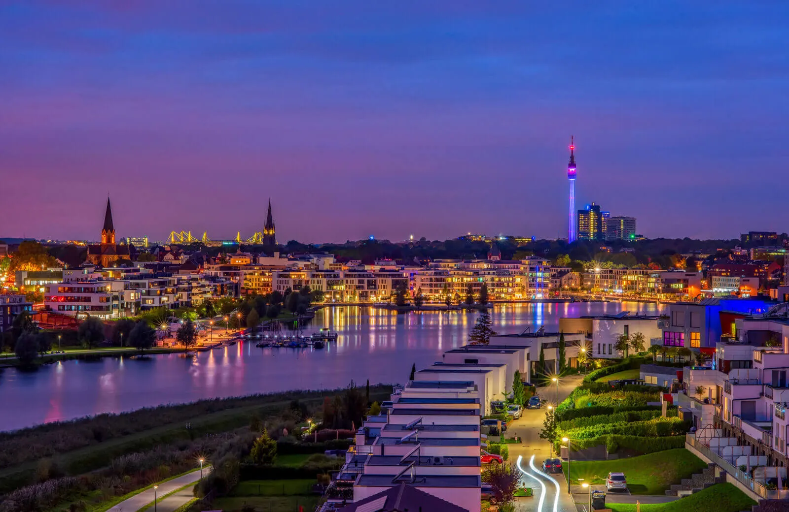 Skyline shot of Dortmund, Germany